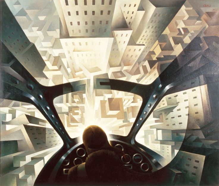 Тулліо Кралі «In tuffo sulla città» (Занурення в простори міста) 1939
