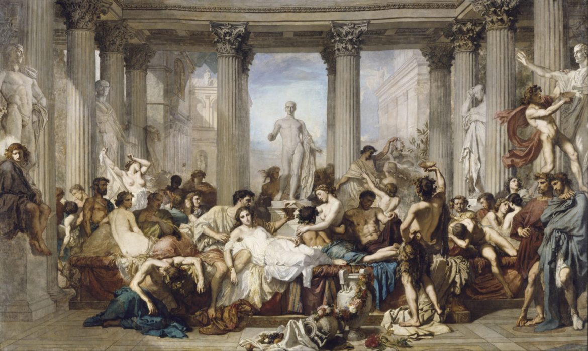 «Римляни часів занепаду», Тома Кутюр, 1847.